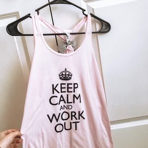 Light pink workout tank
